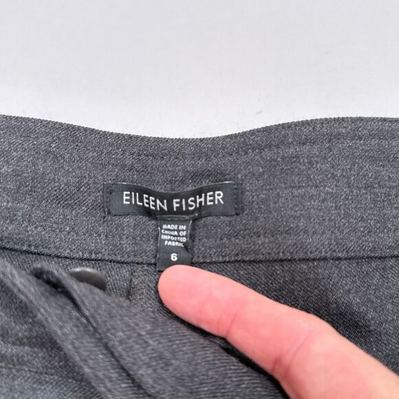 Eileen‎ Fisher Pants Women’s Size 6 Dark Gray Bootcut Career Professional Office - Picture 4 of 7